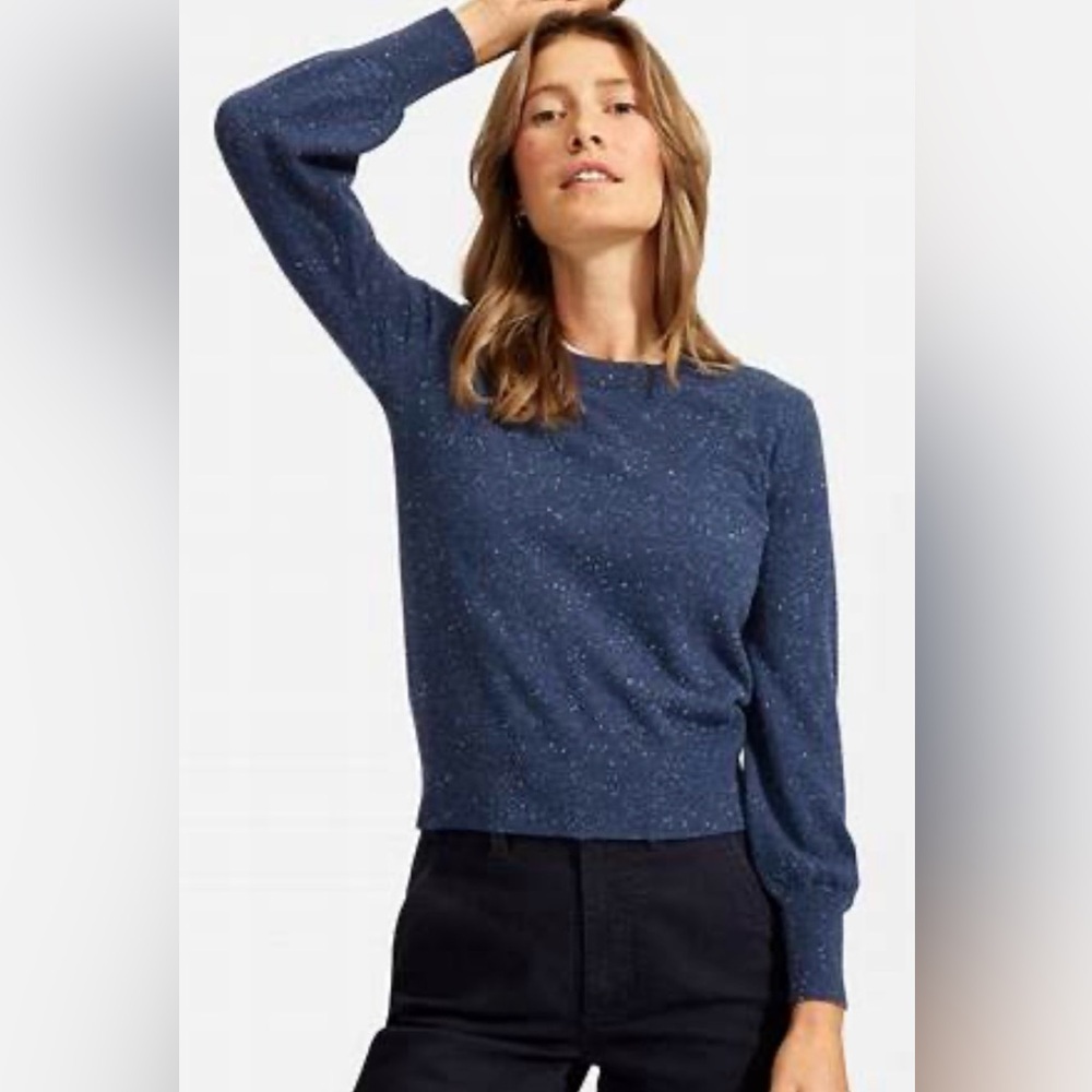 Everlane Lantern Sleeve Cashmere Sweater